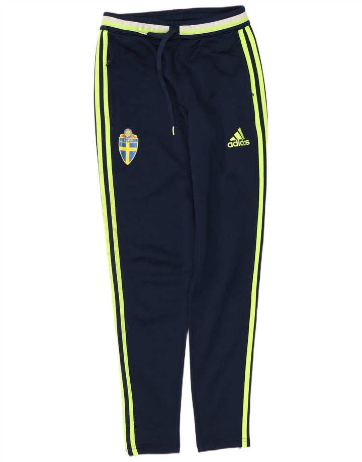 Męskie spodnie dresowe ADIDAS Climacool XS Granatowy poliester