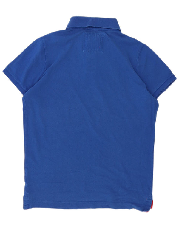 Męska koszulka polo XL niebieska Abercrombie & Fitch