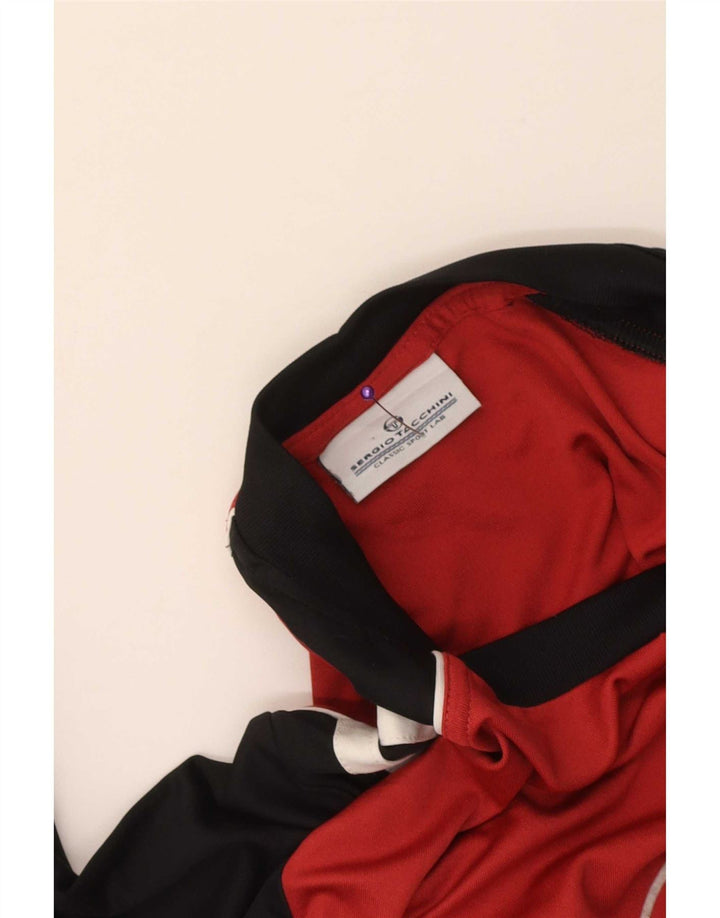 Męski T-shirt z grafiką Sergio Tacchini, mały, czerwony blok kolorów