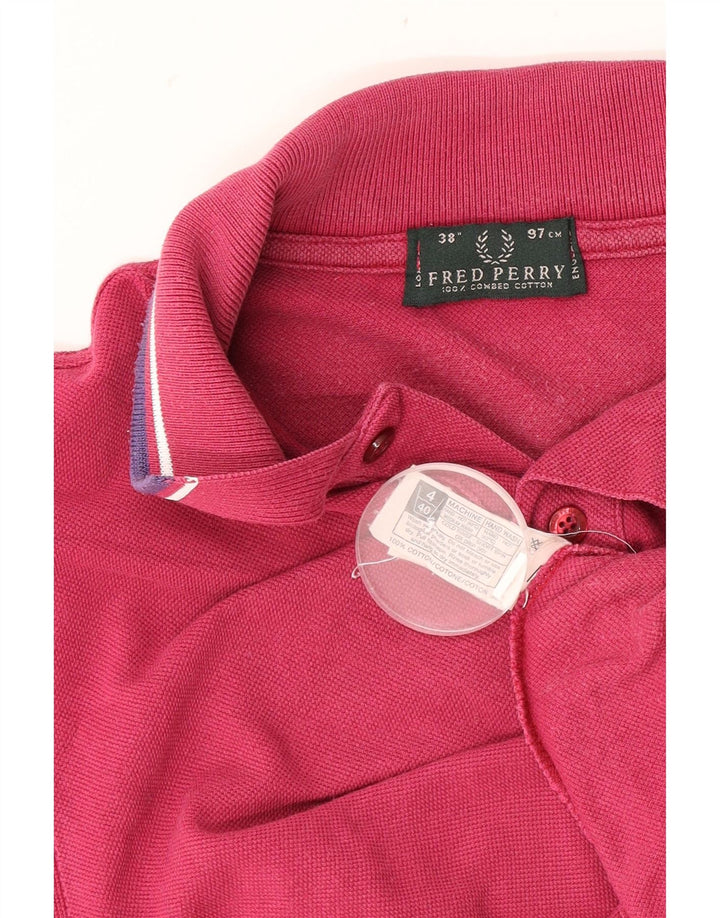 Męska koszulka polo Fred Perry, mała, różowa, bawełniana