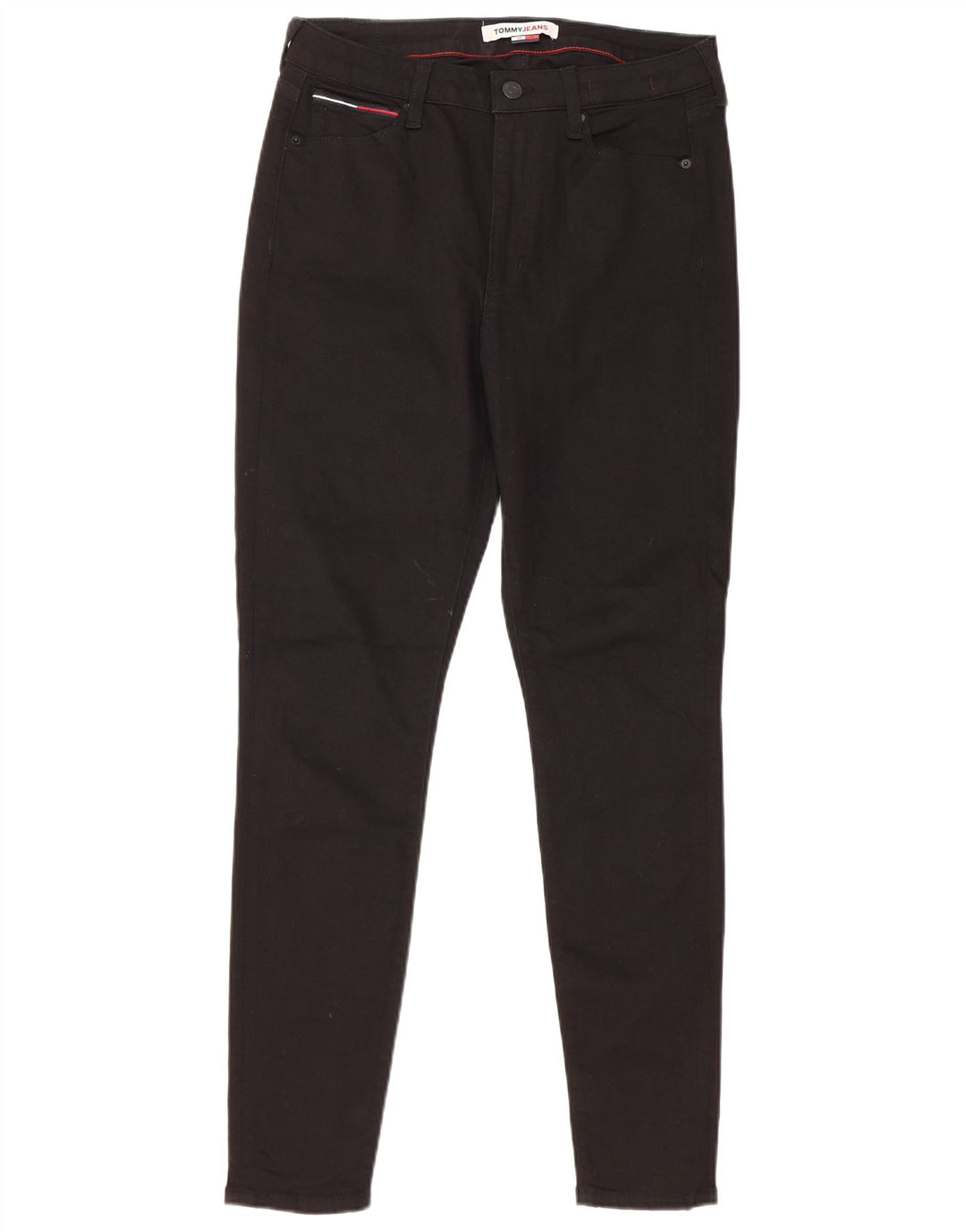 Damskie jeansy skinny TOMMY HILFIGER W30 L30 Czarna bawełna