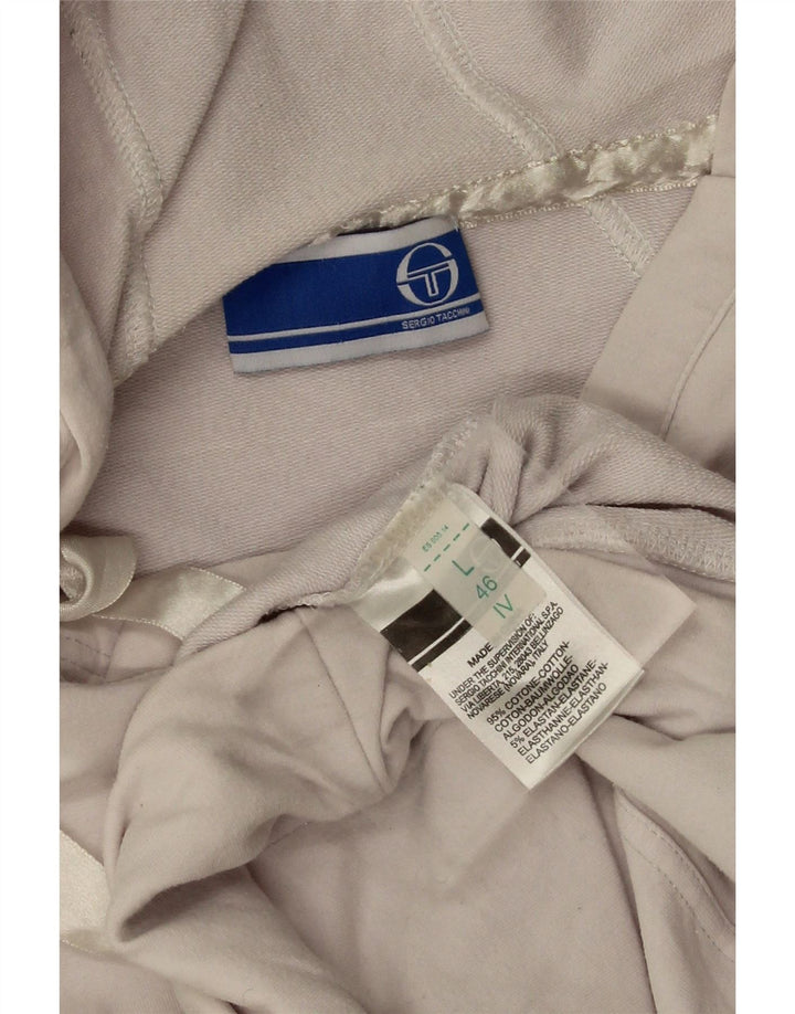 Damski sweter z kapturem Sergio Tacchini IT 46, duży, biały, bawełniany