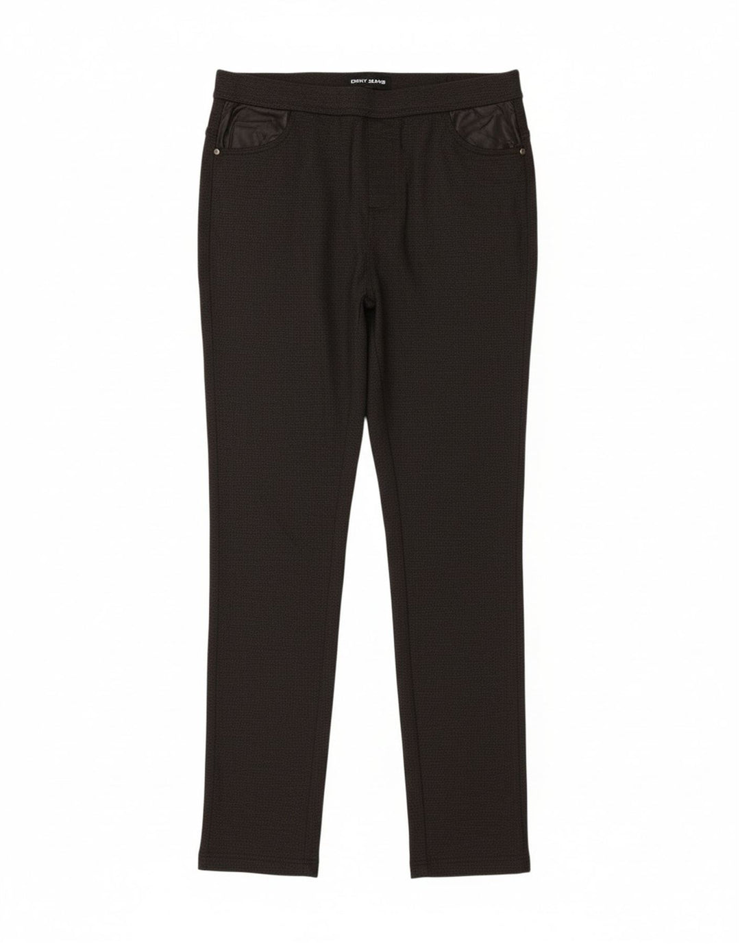 DKNY Womens Skinny Capri Trousers Medium W30 L20 Black Polyester Vintage Dkny and Second-Hand Dkny from Messina Hembry 