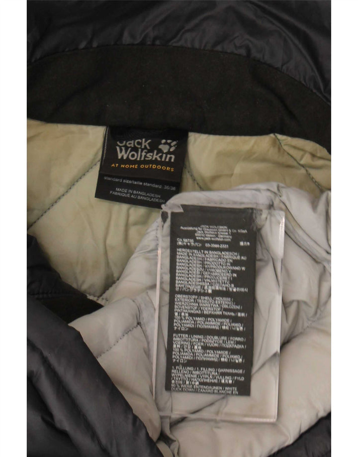Damski płaszcz ocieplany Jack Wolfskin UK 8/10, mały, szary poliamid