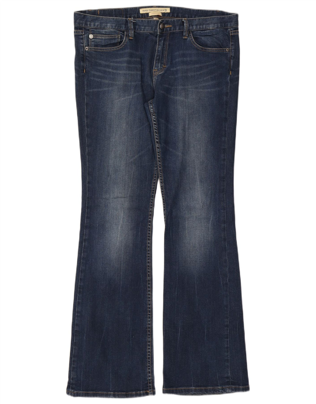 Damskie jeansy rozkloszowane typu Bootcut US 16 2XL W38 L33, niebieskie, bawełniane