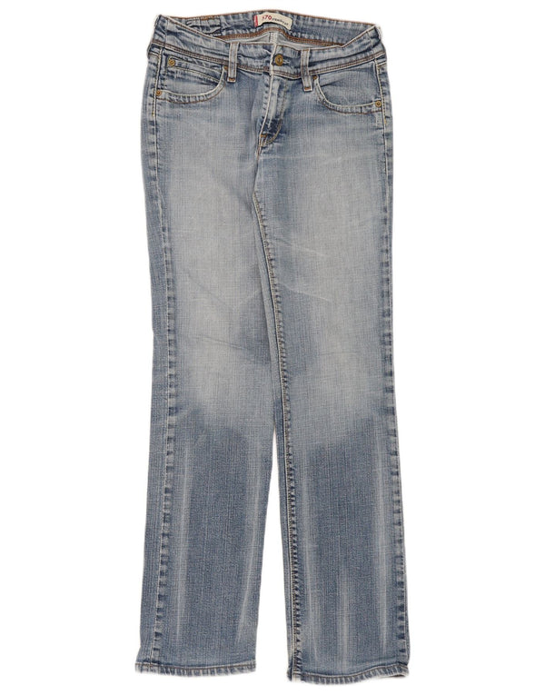 Damskie jeansy Levi's 570 Straight W31 L31 Niebieskie bawełniane