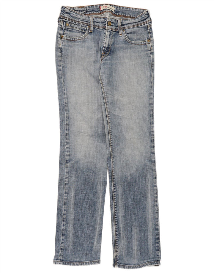 Damskie jeansy Levi's 570 Straight W31 L31 Niebieskie bawełniane