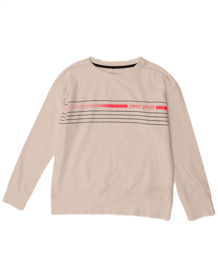 Bluza damska Esprit Jumper UK 16, duża, bawełniana w białe paski