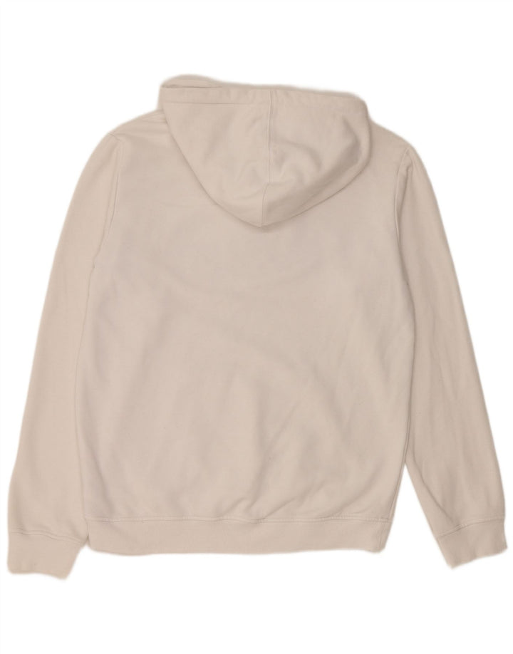 Męska bluza z kapturem Adidas Graphic, średnia biała bawełna