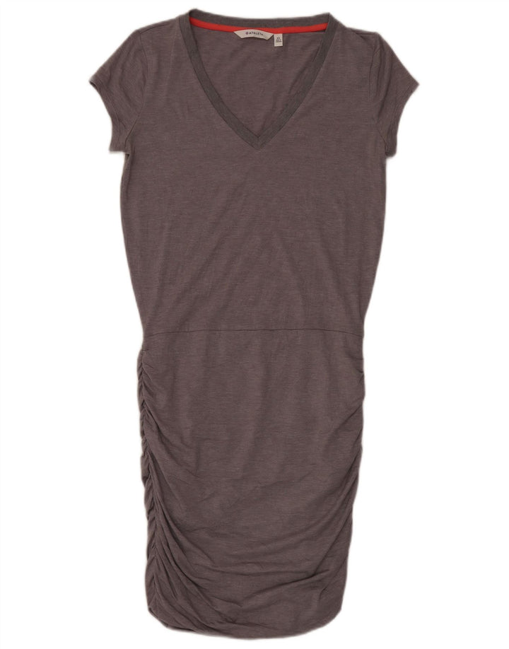 Damska sukienka oversize Athleta z obniżoną talią, UK 6 XS, szary poliester