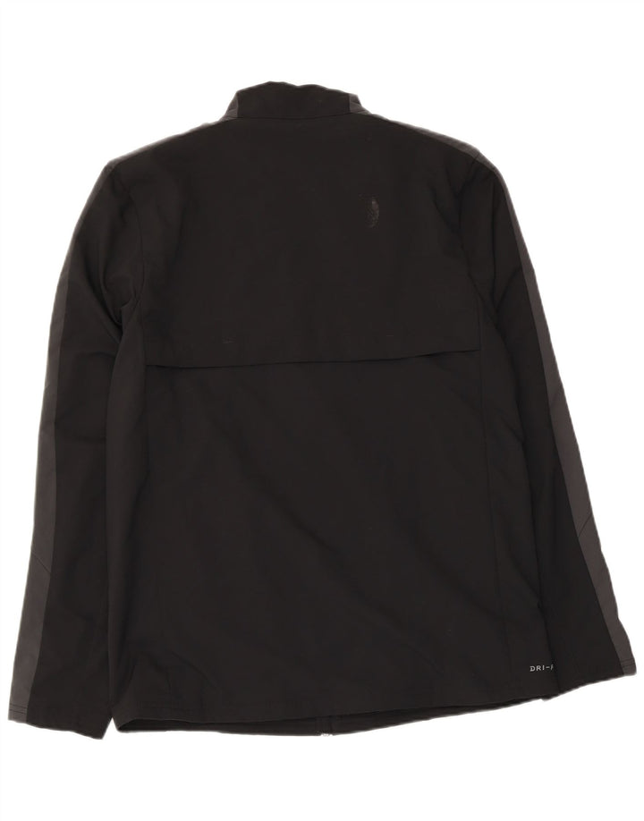 Męska kurtka dresowa Nike Dri Fit, poliester w kolorze średniej czarnej kolorystyki