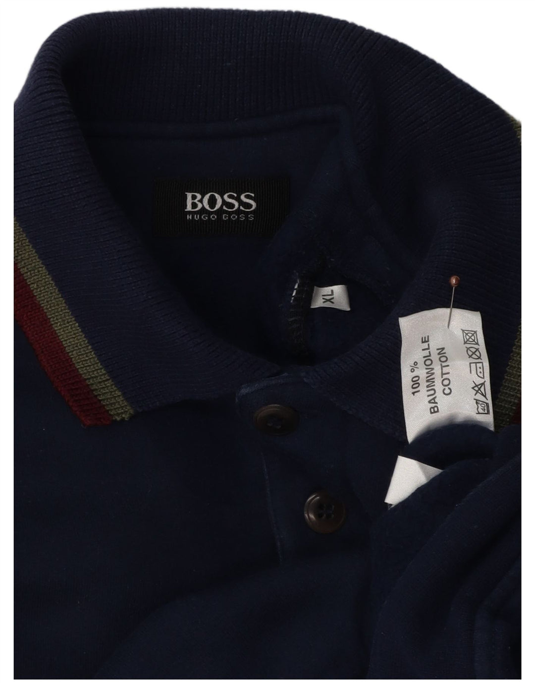 Męska bluza polo Hugo Boss XL, granatowa, bawełniana
