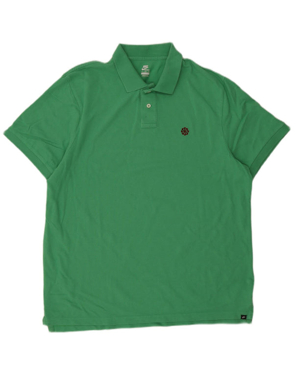 Męska koszulka polo Nike 2XL, zielona bawełna