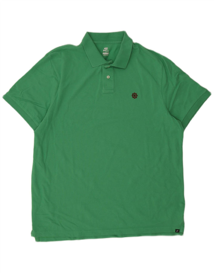 Męska koszulka polo Nike 2XL, zielona bawełna