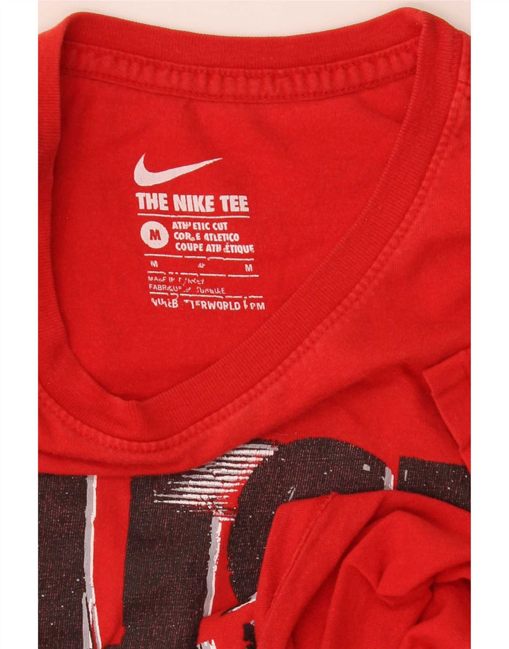 Męski T-shirt Nike Athletic Cut Graphic Top, średni czerwony