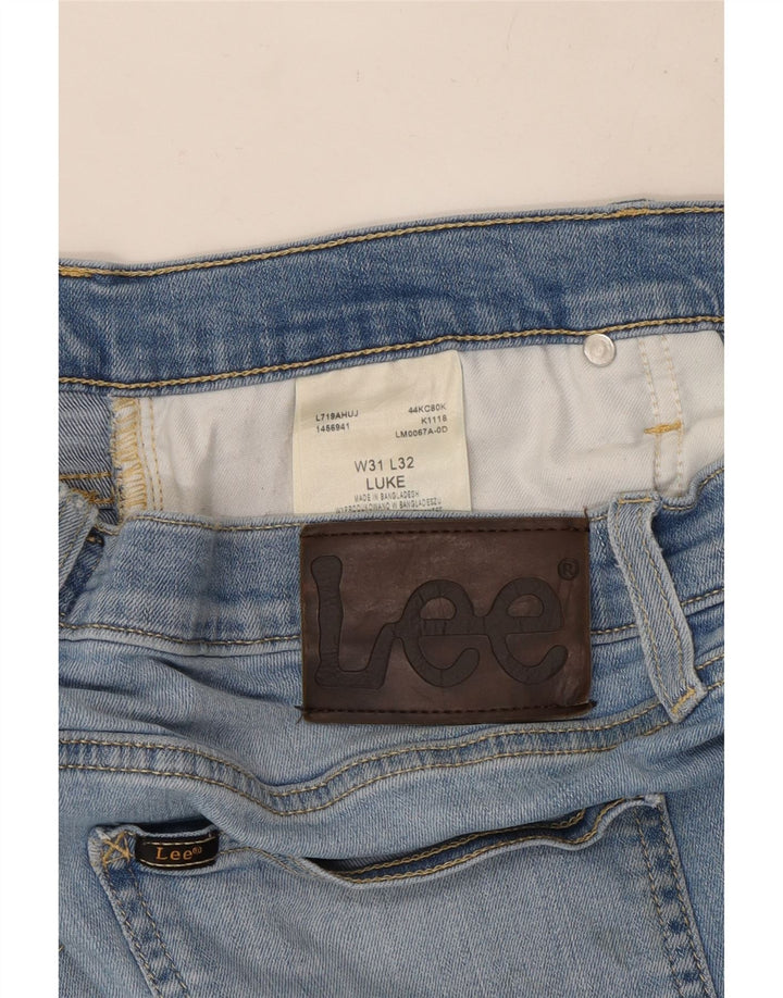 Damskie jeansy Lee Luke Slim W31 L32 Niebieskie bawełniane