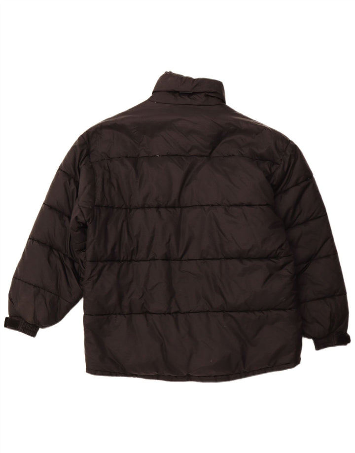 Vintage męska ocieplana kurtka UK 42 XL, czarny poliester