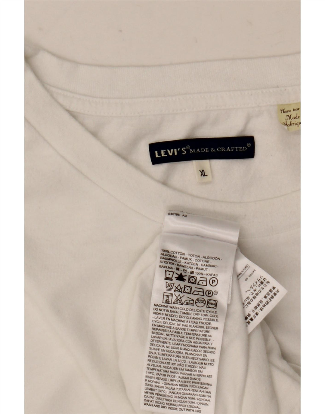 Koszulka męska Levi's Top XL, biała, bawełniana