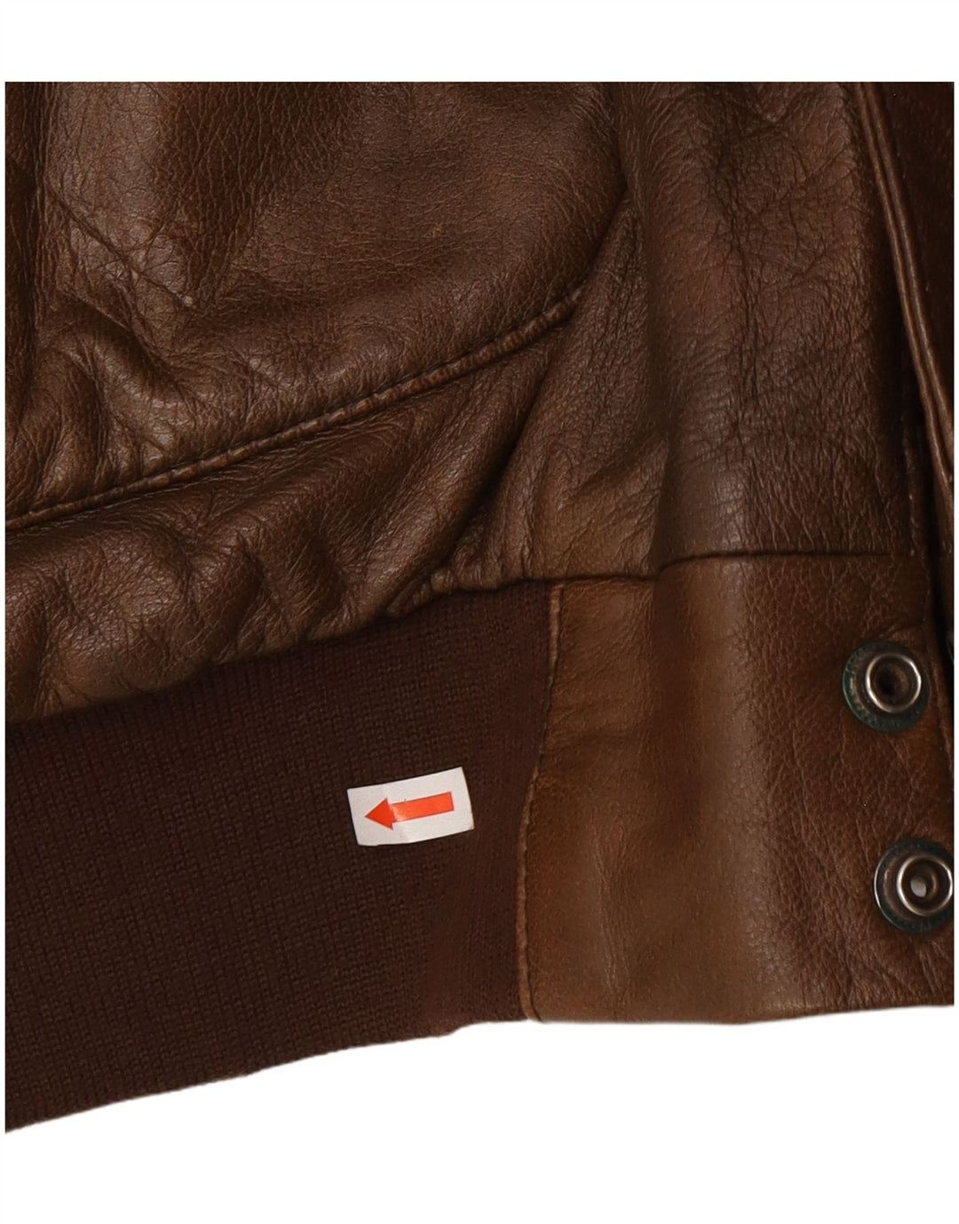 Męska kurtka skórzana Outback UK 42 XL, brązowa skóra