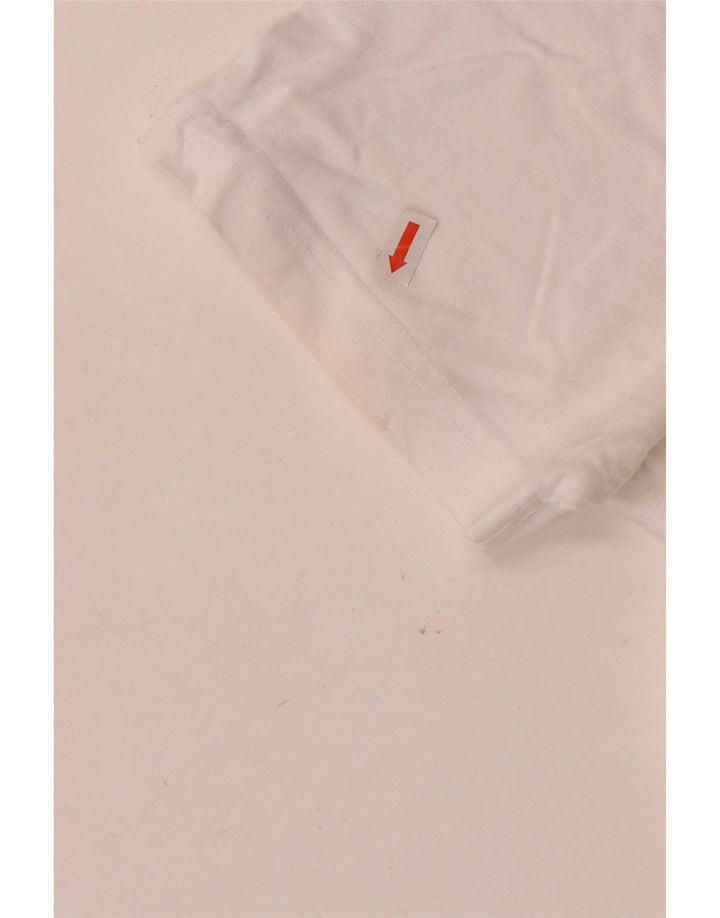 Crew Clothing Męski T-shirt Top, duży, biały, bawełniany