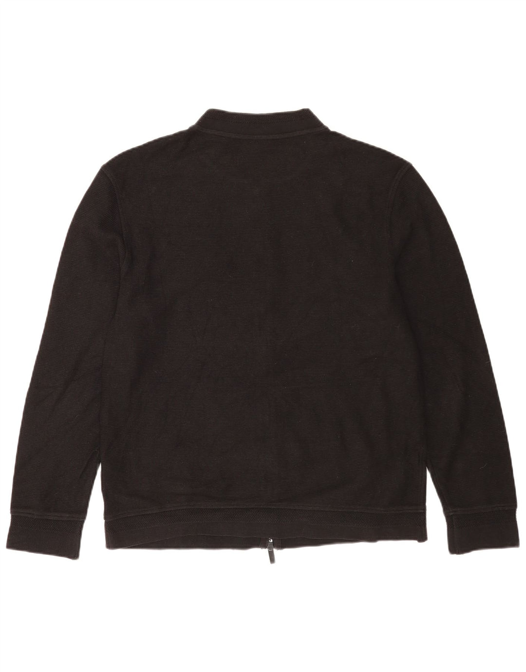 Męski sweter rozpinany Massimo Dutti, duży, czarny, bawełniany