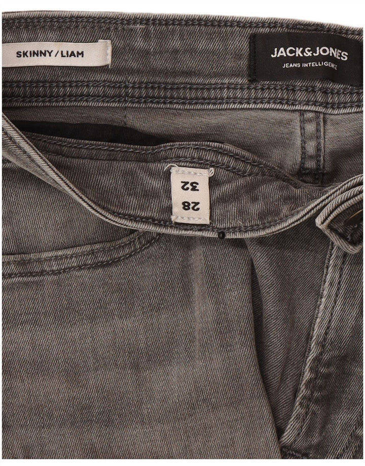 Męskie jeansy Jack & Jones Liam Skinny W28 L32 szare