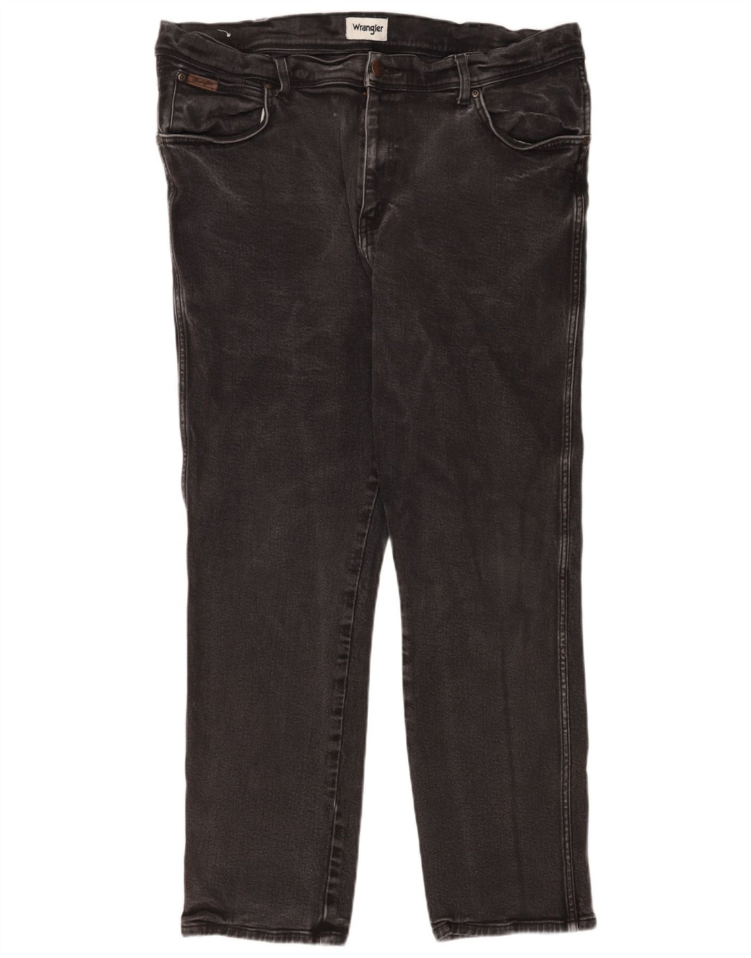 Męskie jeansy Wrangler Texas Straight W42 L32 Szara bawełna