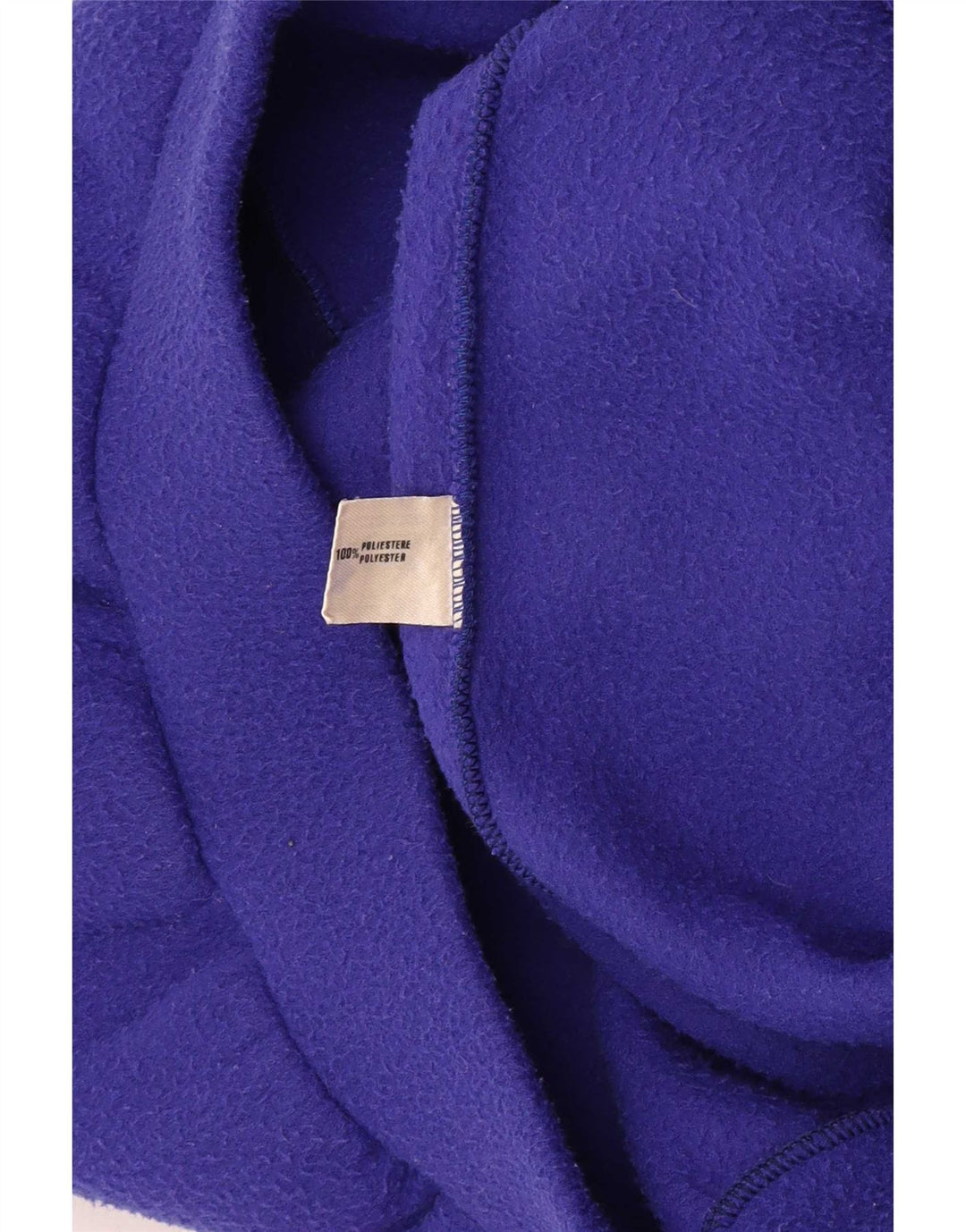 Męski sweter z polaru w stylu vintage, duży, wielokolorowy, z blokami kolorów