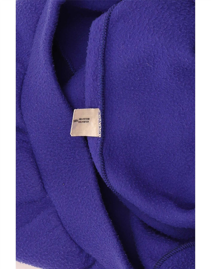 Męski sweter z polaru w stylu vintage, duży, wielokolorowy, z blokami kolorów