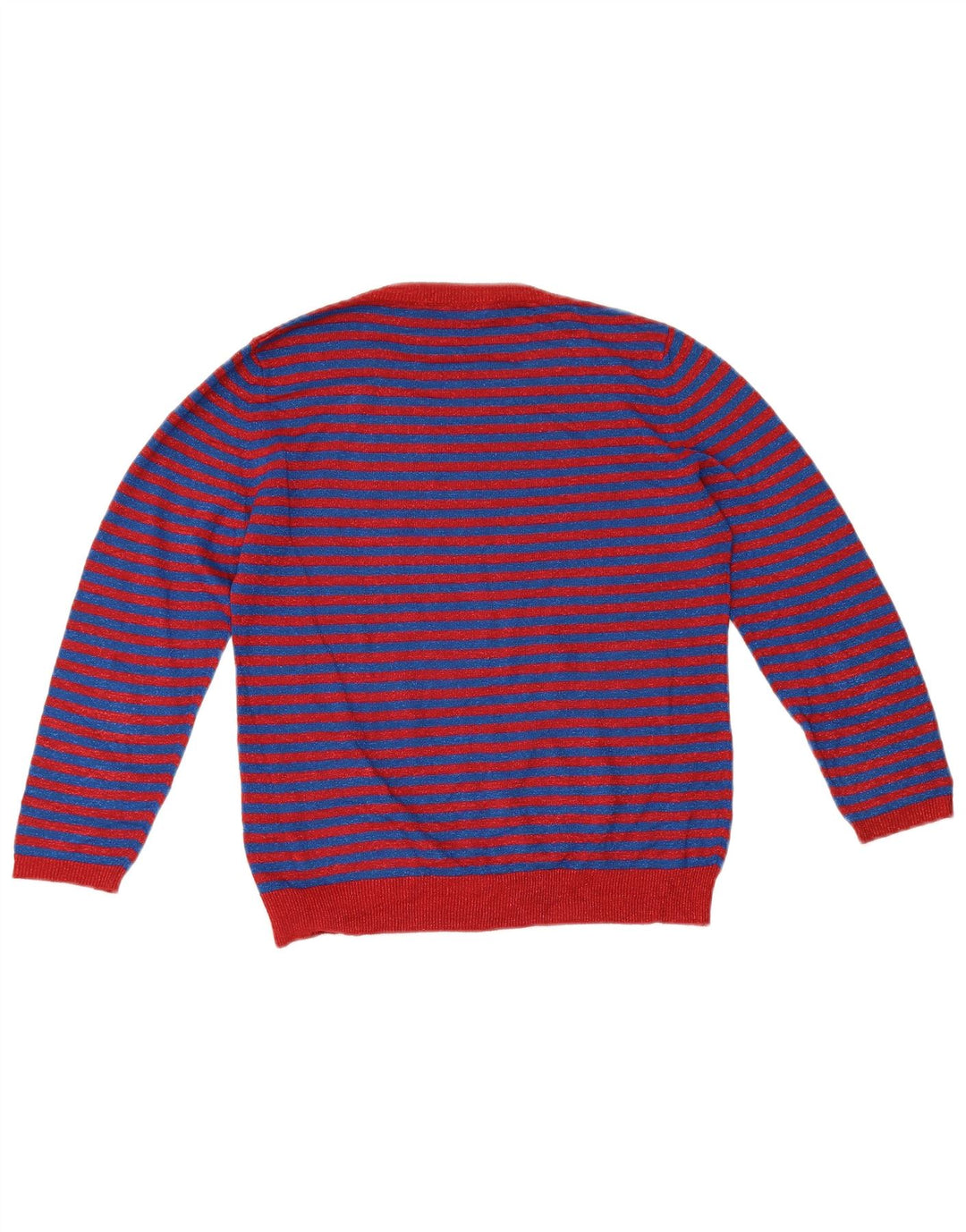 Damski sweter weekendowy Max Mara UK 12 w średnie niebieskie paski