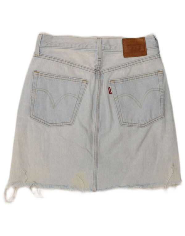 Levi's Womens Denim Skirt W26 Small Blue