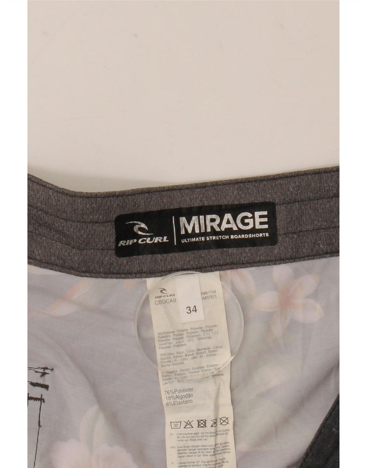 Męskie spodenki kąpielowe Rip Curl Mirage, duży, szary, kwiatowy poliester