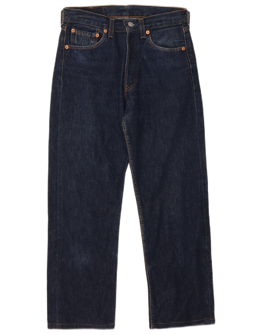 Damskie dżinsy Levi's 501 Straight W28 L26 Granatowa bawełna