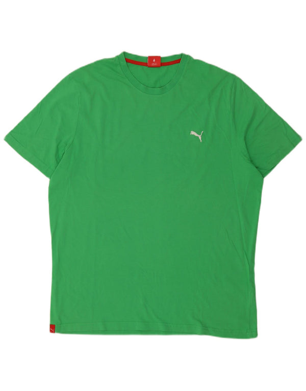 Męska koszulka Puma Top 2XL Zielona bawełna