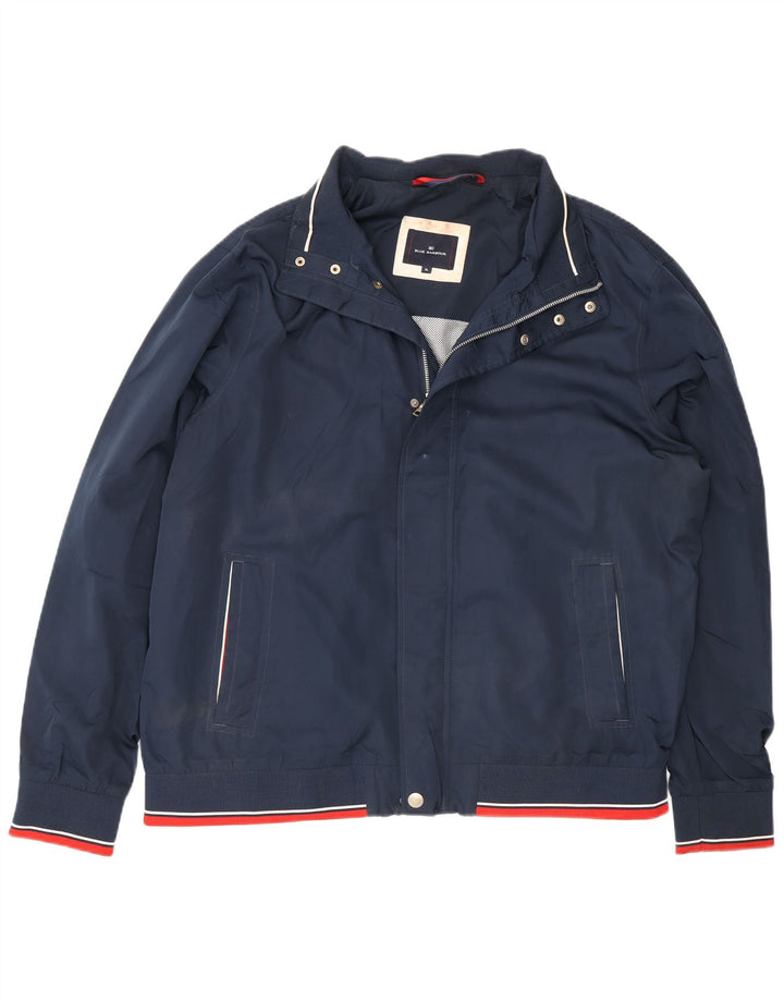 Marks & Spencer Męska niebieska kurtka bomber Harbor UK 42 XL, granatowa, poliester