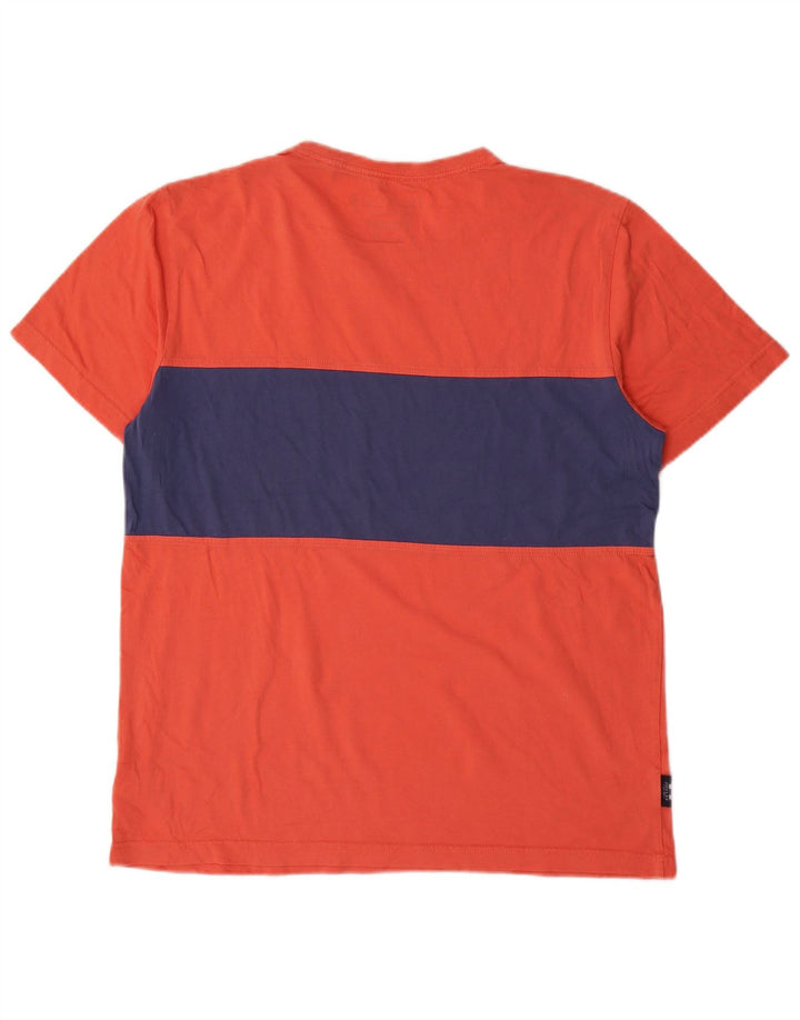 T-shirt męski Joules, bawełniany, średniej wielkości, w kolorze pomarańczowym