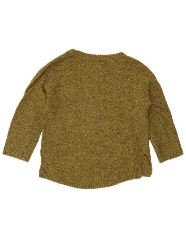Sweter damski Massimo Dutti z dekoltem w łódkę, UK 10, mały, khaki, nakrapiany