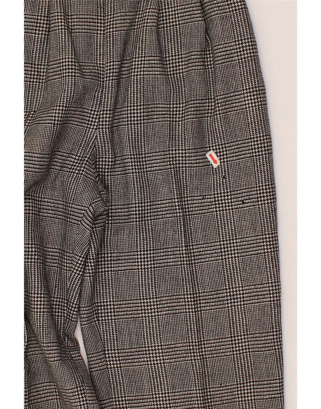 VINTAGE Womens Pegged Casual Trousers W24 L26  Grey Check Vintage Vintage and Second-Hand Vintage from Messina Hembry 