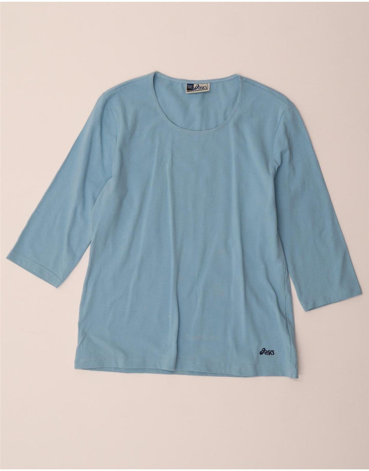 Damski top Asics z rękawem 3/4, UK 18 XL, niebieska bawełna