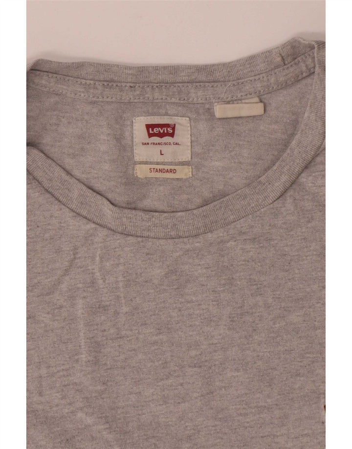 Męski standardowy t-shirt Levi's, duży, szary, bawełniany