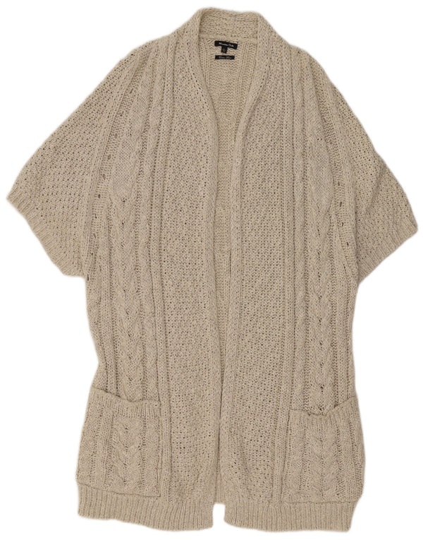 Damski sweter rozpinany Massimo Dutti z krótkim rękawem UK 16, duży beż