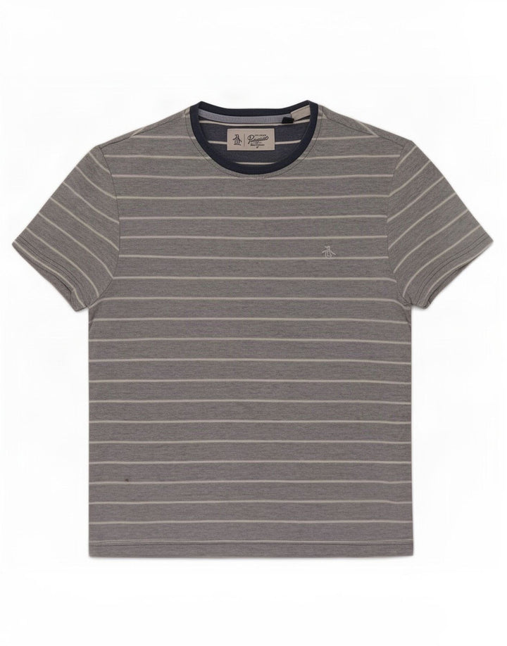 Męska koszulka t-shirt Penguin, średnia niebieska w paski