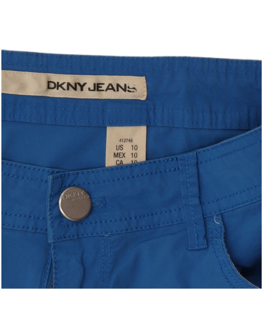 Spodenki damskie Dkny US 10 Large W34, niebieska bawełna