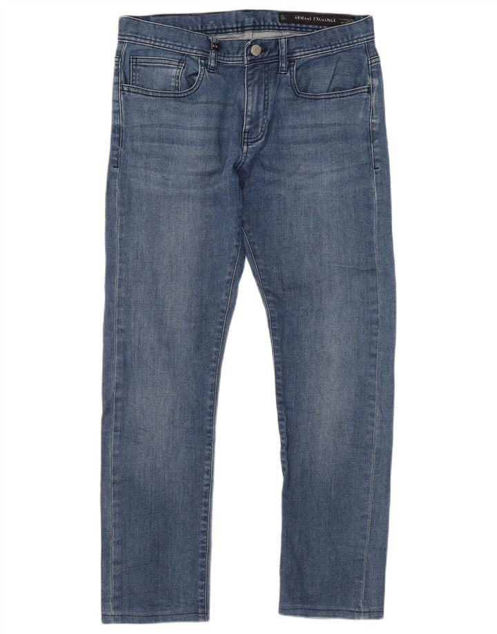 ARMANI EXCHANGE Męskie jeansy slim W31 L28 Niebieskie bawełniane
