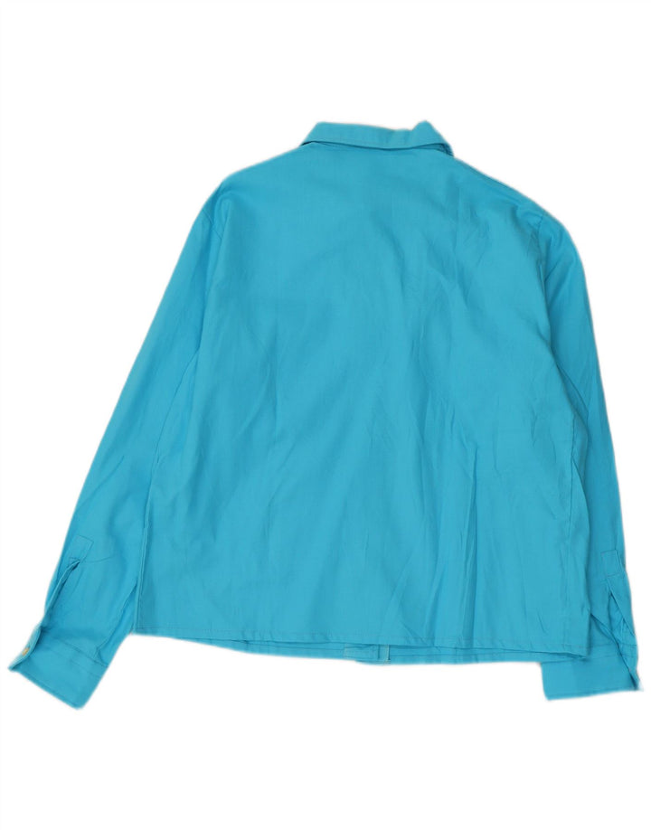 Koszula damska vintage IT 46, duża niebieska