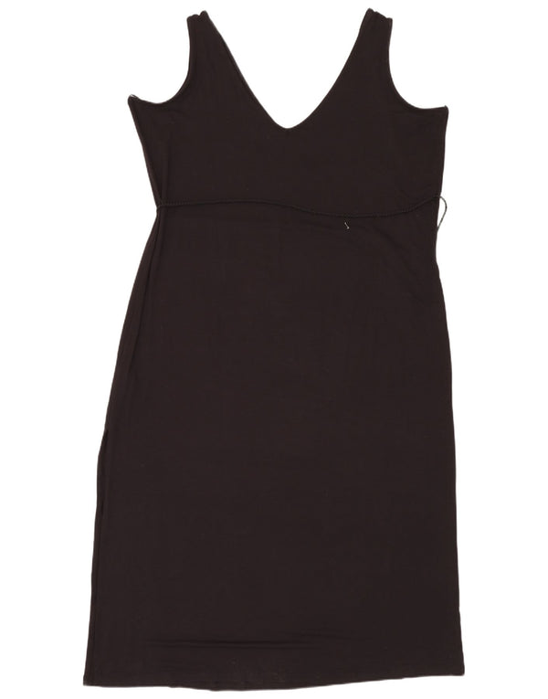 Marks & Spencer Damska sukienka płaszczowa bez rękawów UK 24 4XL Czarna wiskoza