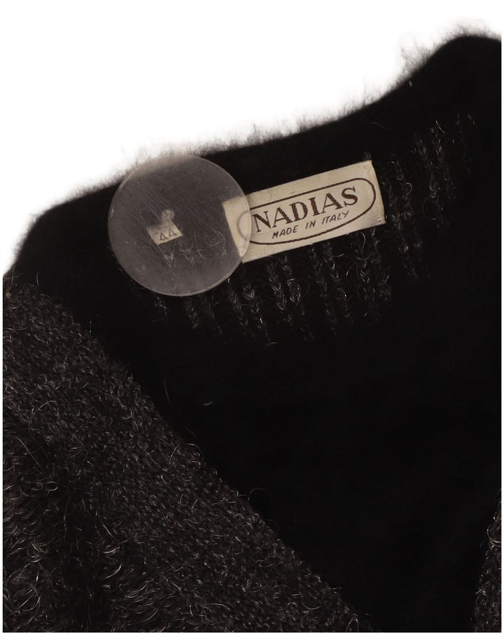 Damski sweter VINTAGE z dekoltem w kształcie litery V IT 44, średnioszary, blok kolorów