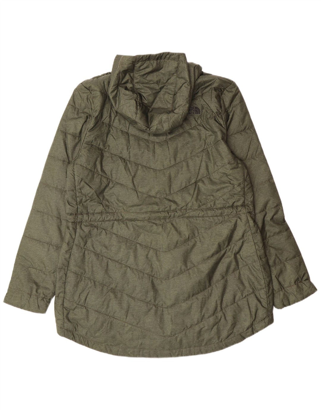 Damski ocieplany płaszcz z kapturem The North Face, UK 18 XL, khaki, poliester, nowoczesny