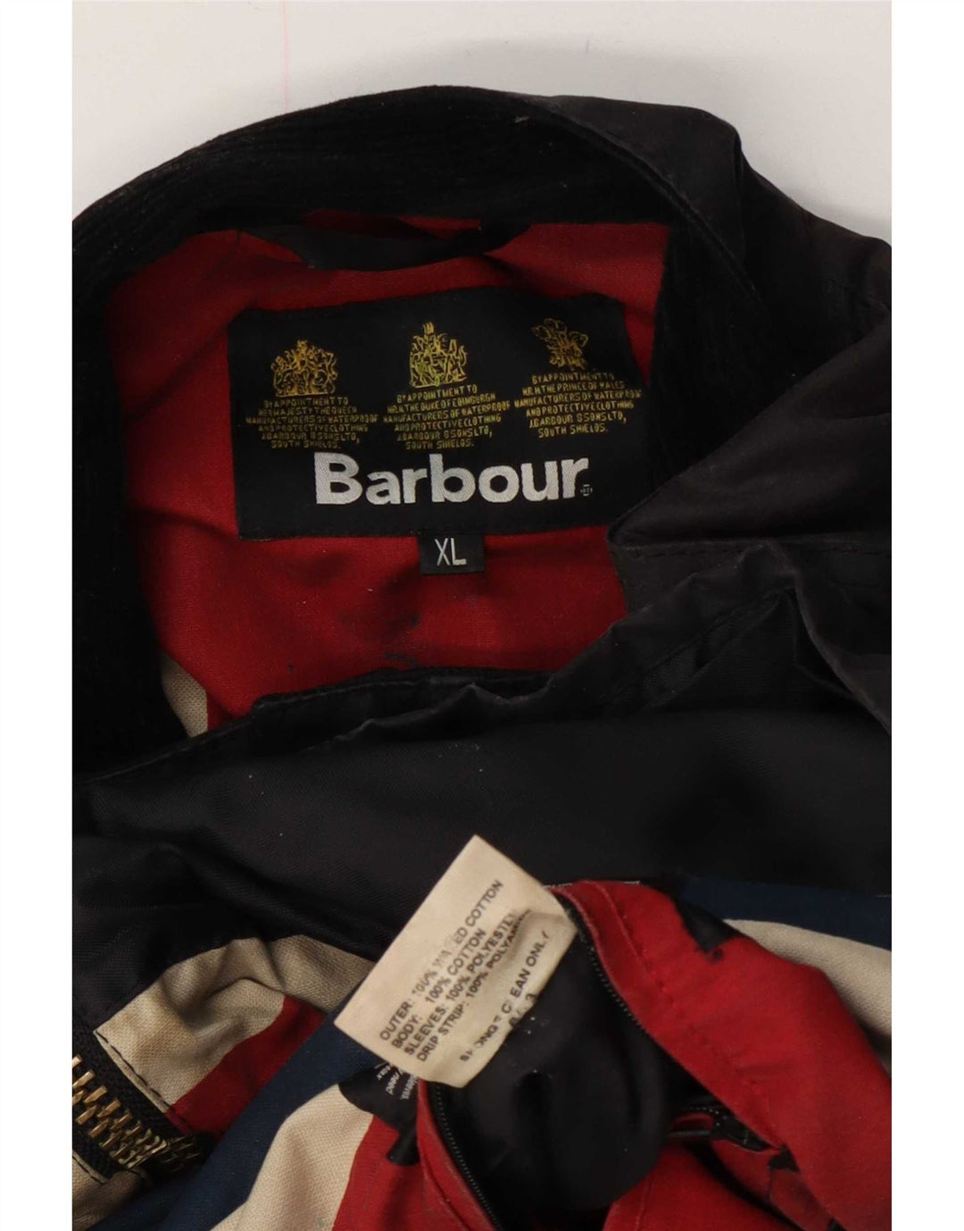 Kurtka męska Barbour z woskowanej bawełny UK 42 XL w kolorze czarnym
