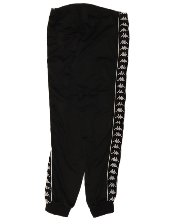 Kappa Womens Graphic Tracksuit Trousers Joggers UK 14 Large Black